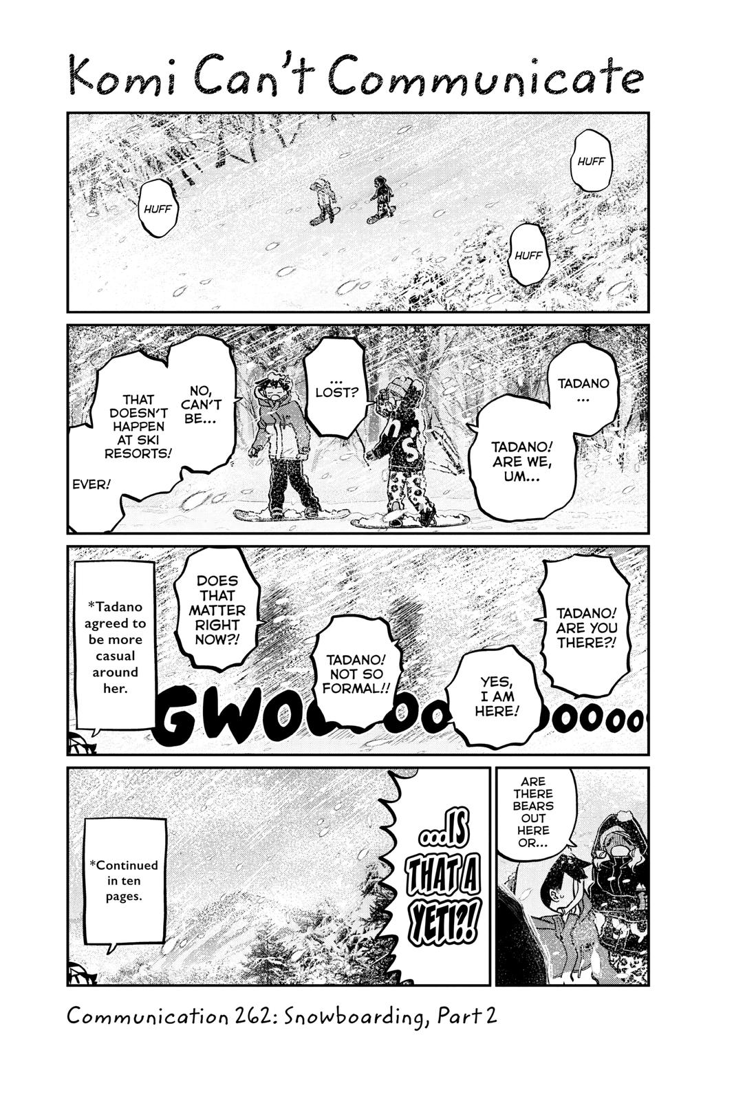 Komi Can’t Communicate Chapter 262