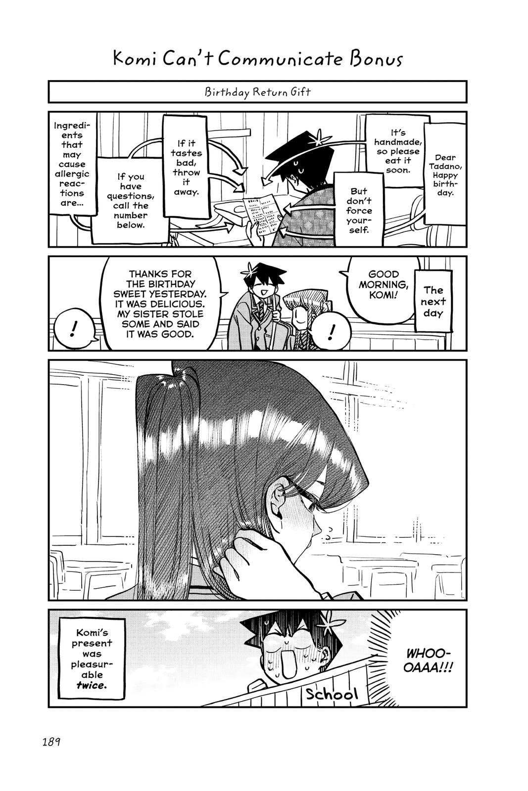 Komi Can’t Communicate Chapter 269