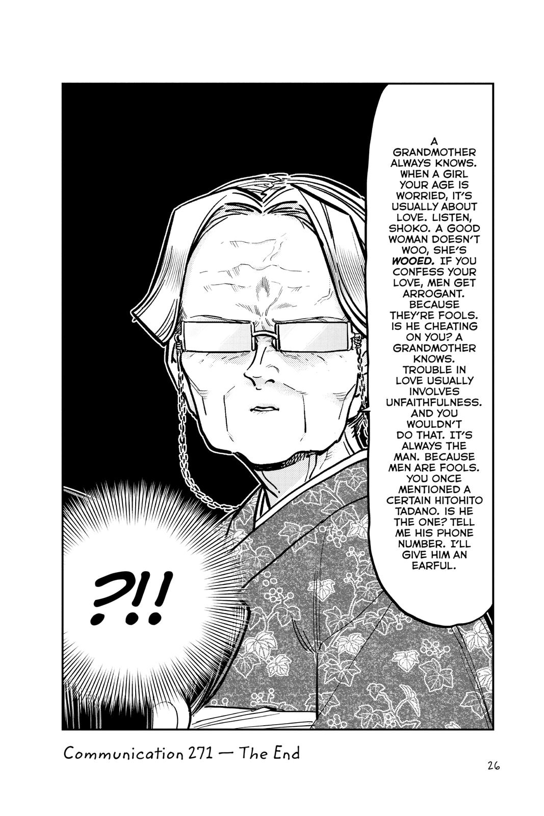 Komi Can’t Communicate Chapter 271