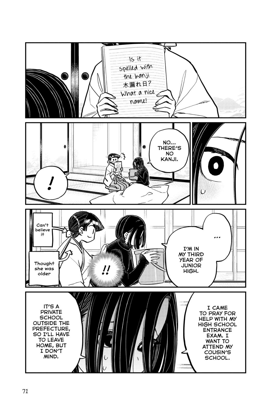 Komi Can’t Communicate Chapter 275