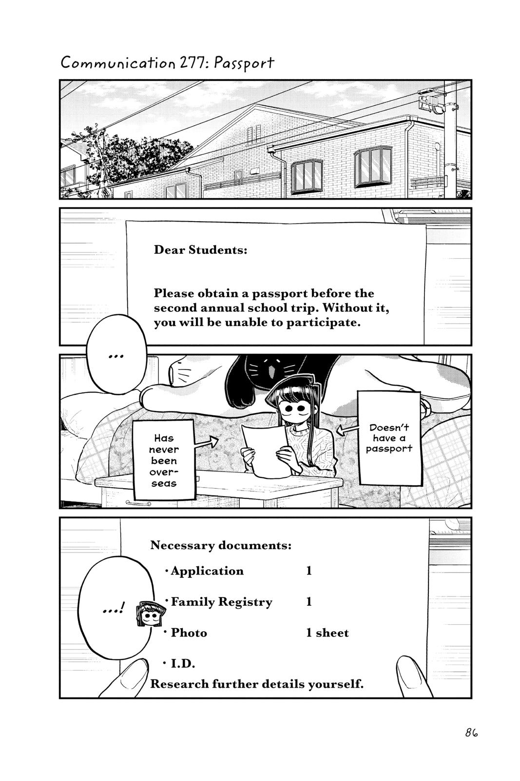 Komi Can’t Communicate Chapter 277