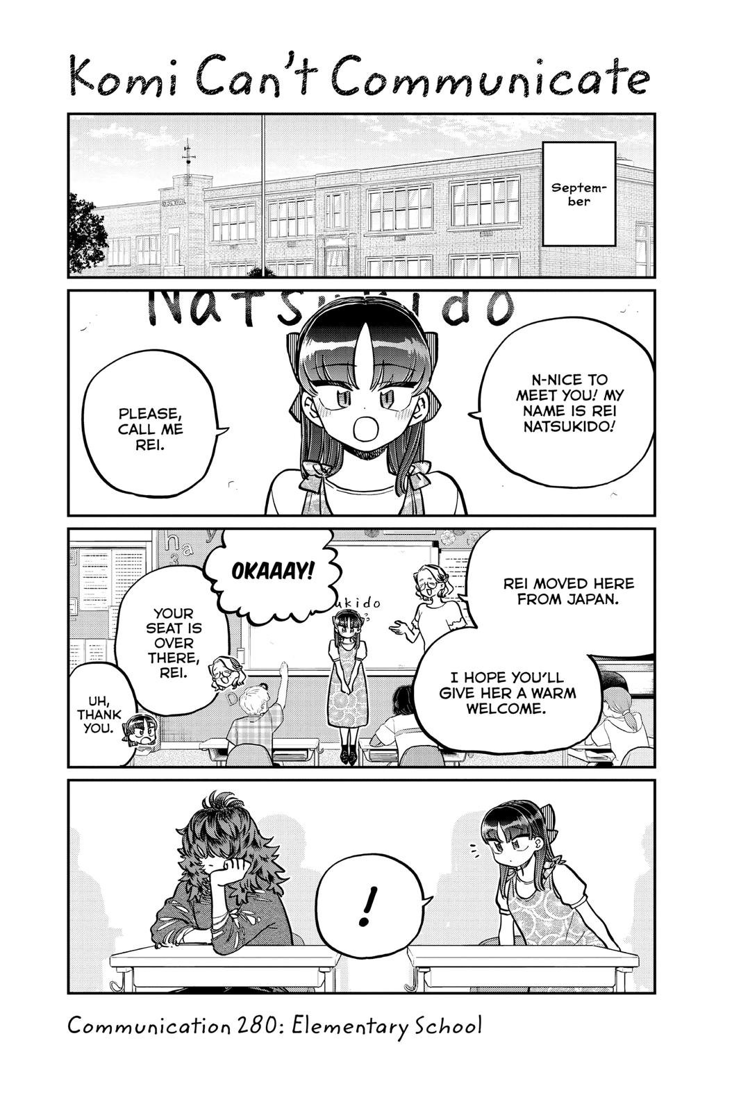Komi Can’t Communicate Chapter 280