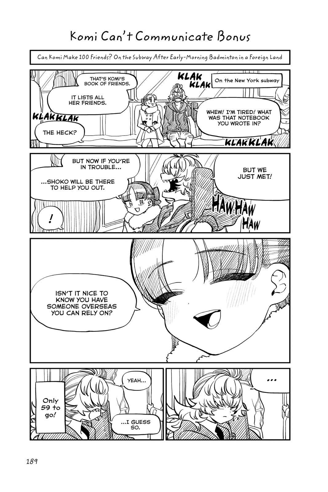 Komi Can’t Communicate Chapter 284.5