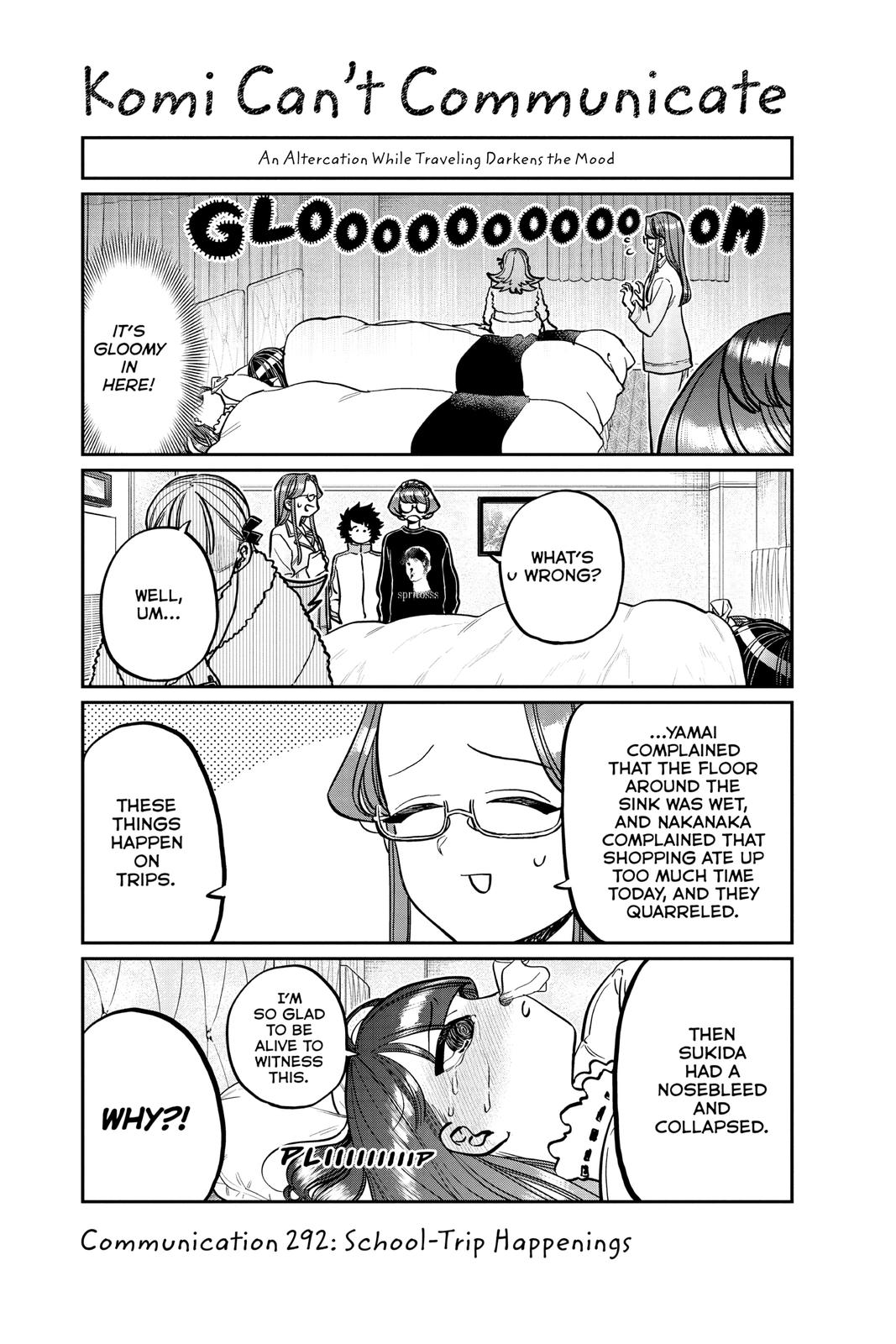 Komi Can’t Communicate Chapter 292