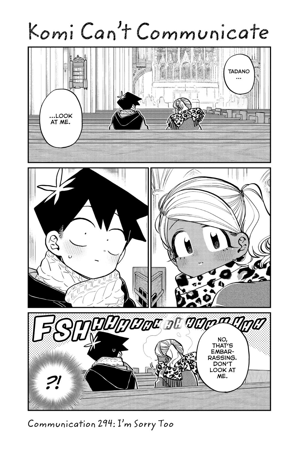 Komi Can’t Communicate Chapter 294