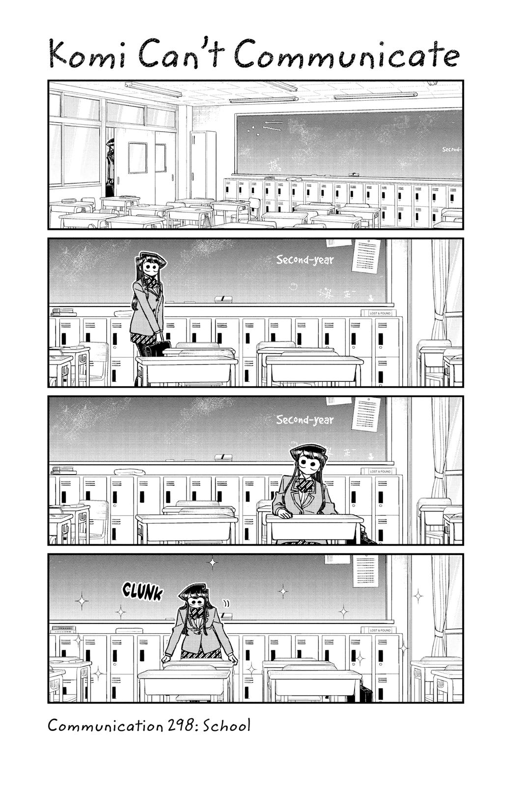 Komi Can’t Communicate Chapter 298