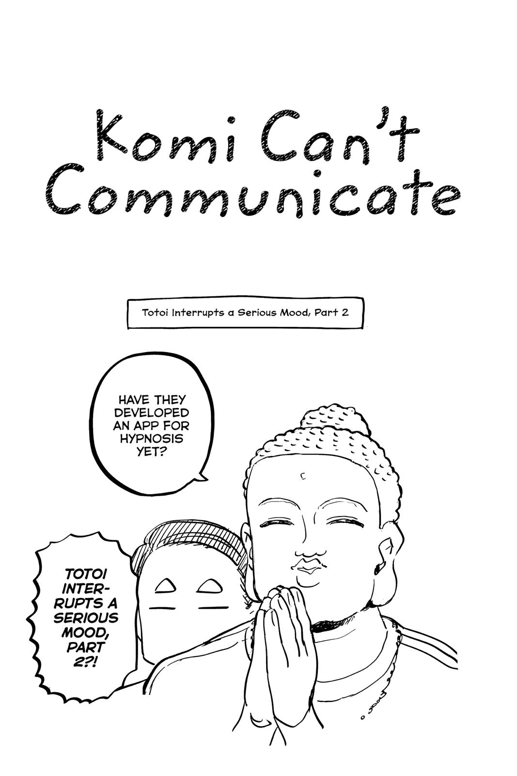 Komi Can’t Communicate Chapter 298