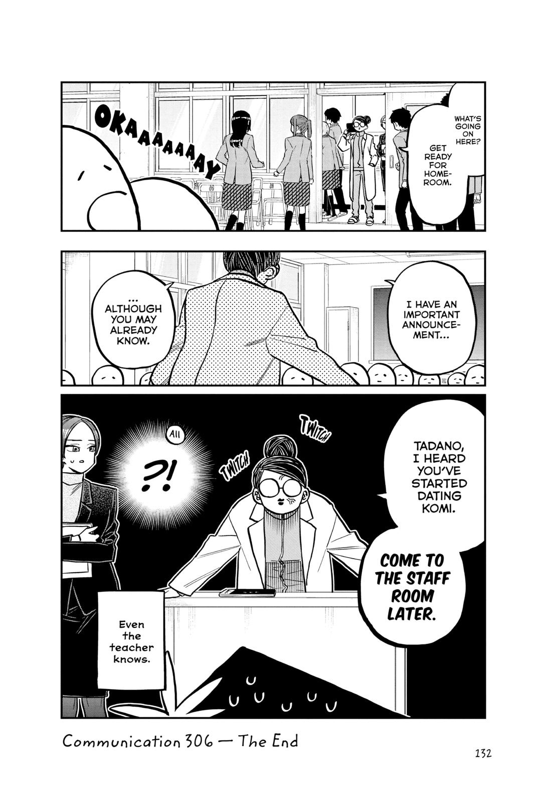Komi Can’t Communicate Chapter 306