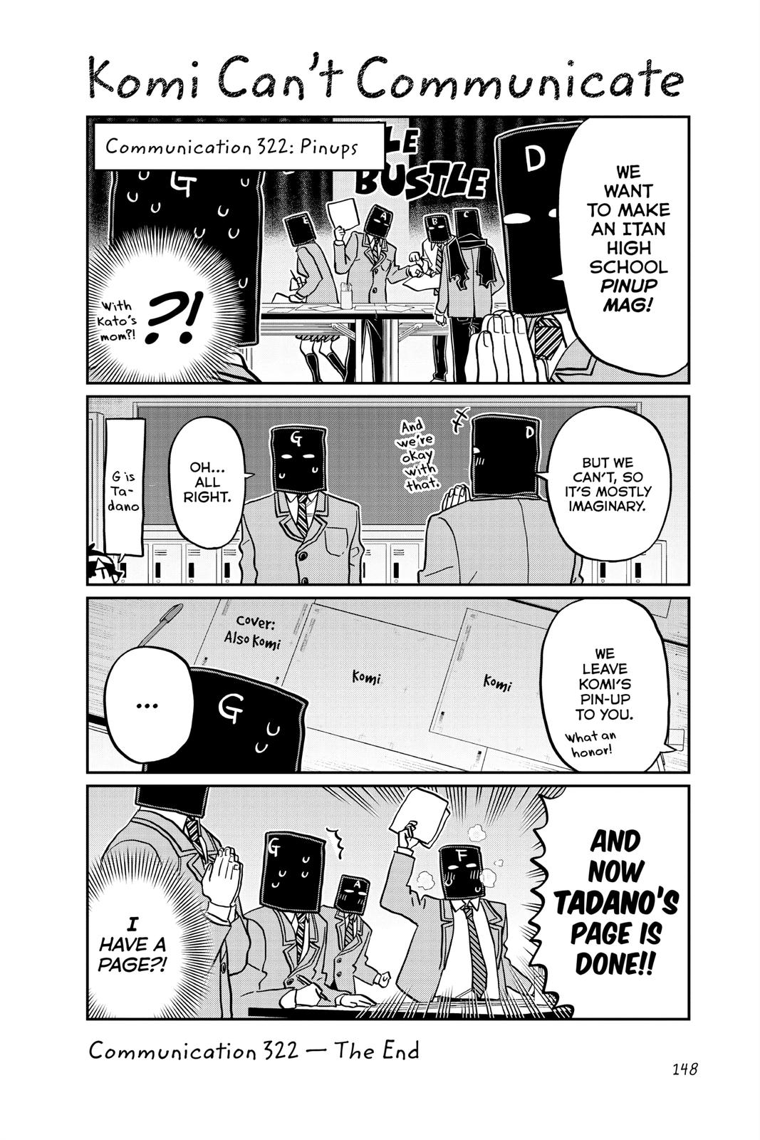 Komi Can’t Communicate Chapter 322