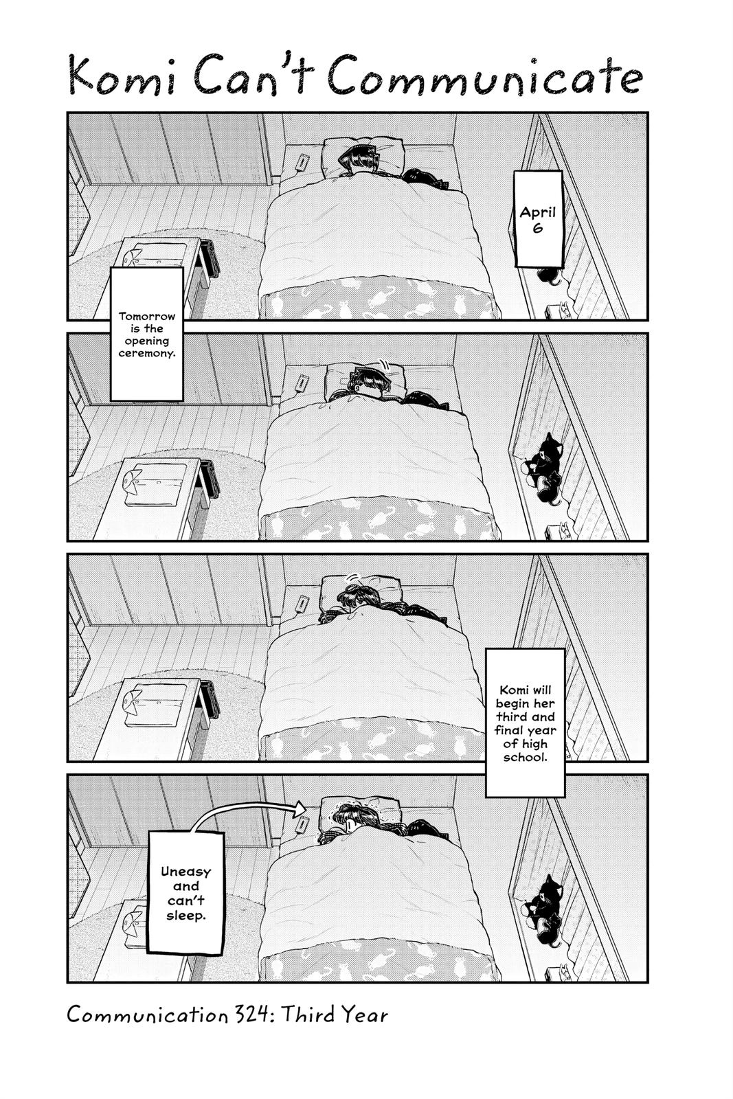 Komi Can’t Communicate Chapter 324