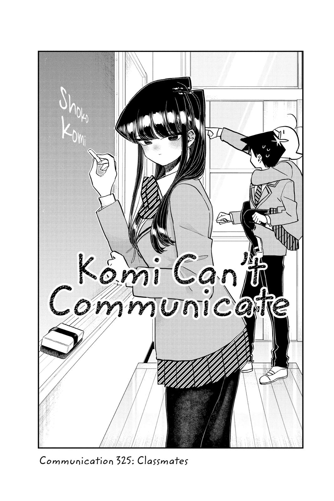Komi Can’t Communicate Chapter 325