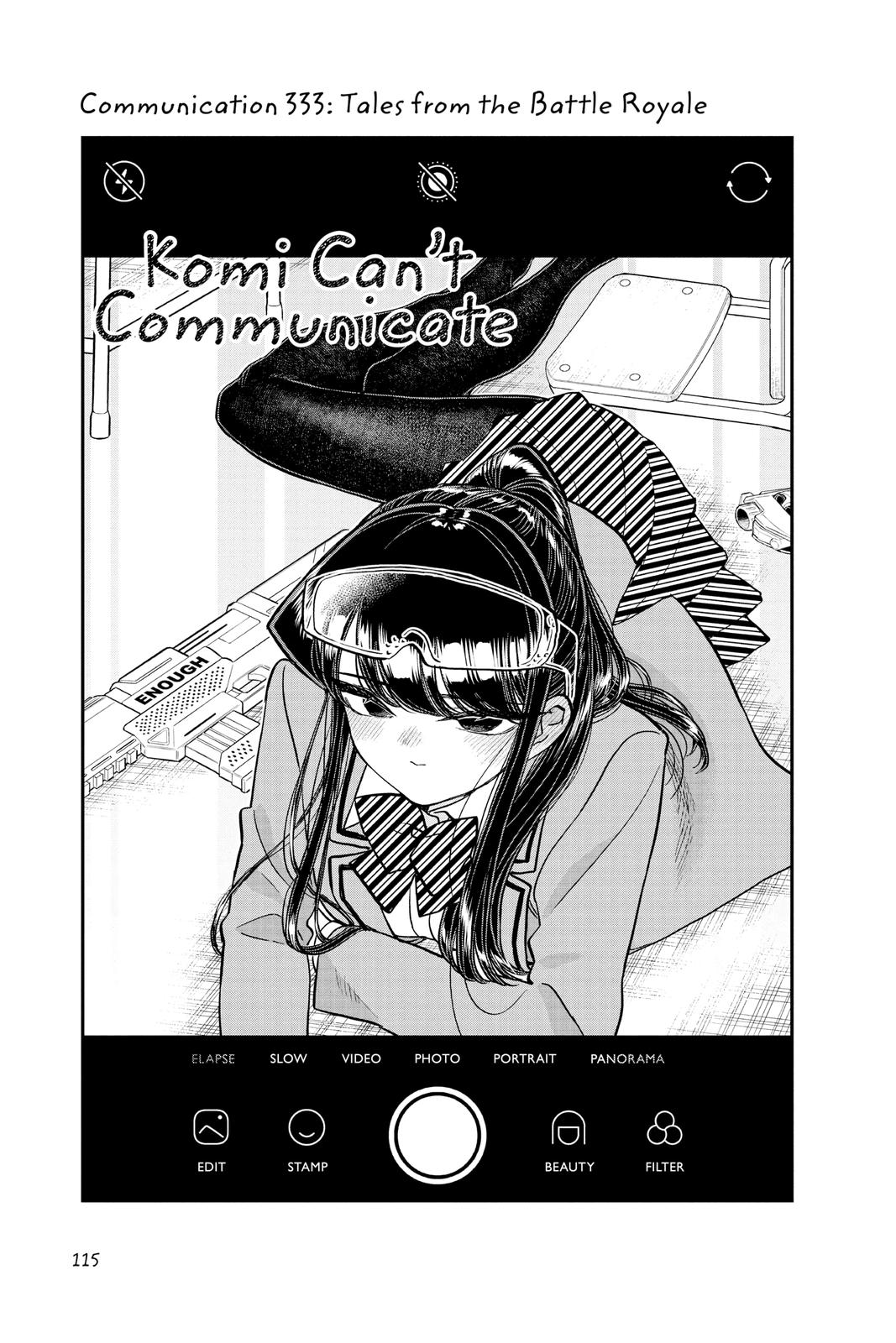 Komi Can’t Communicate Chapter 333