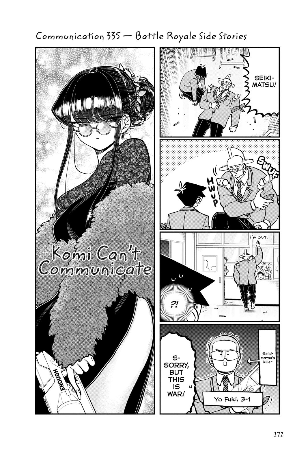 Komi Can’t Communicate Chapter 335