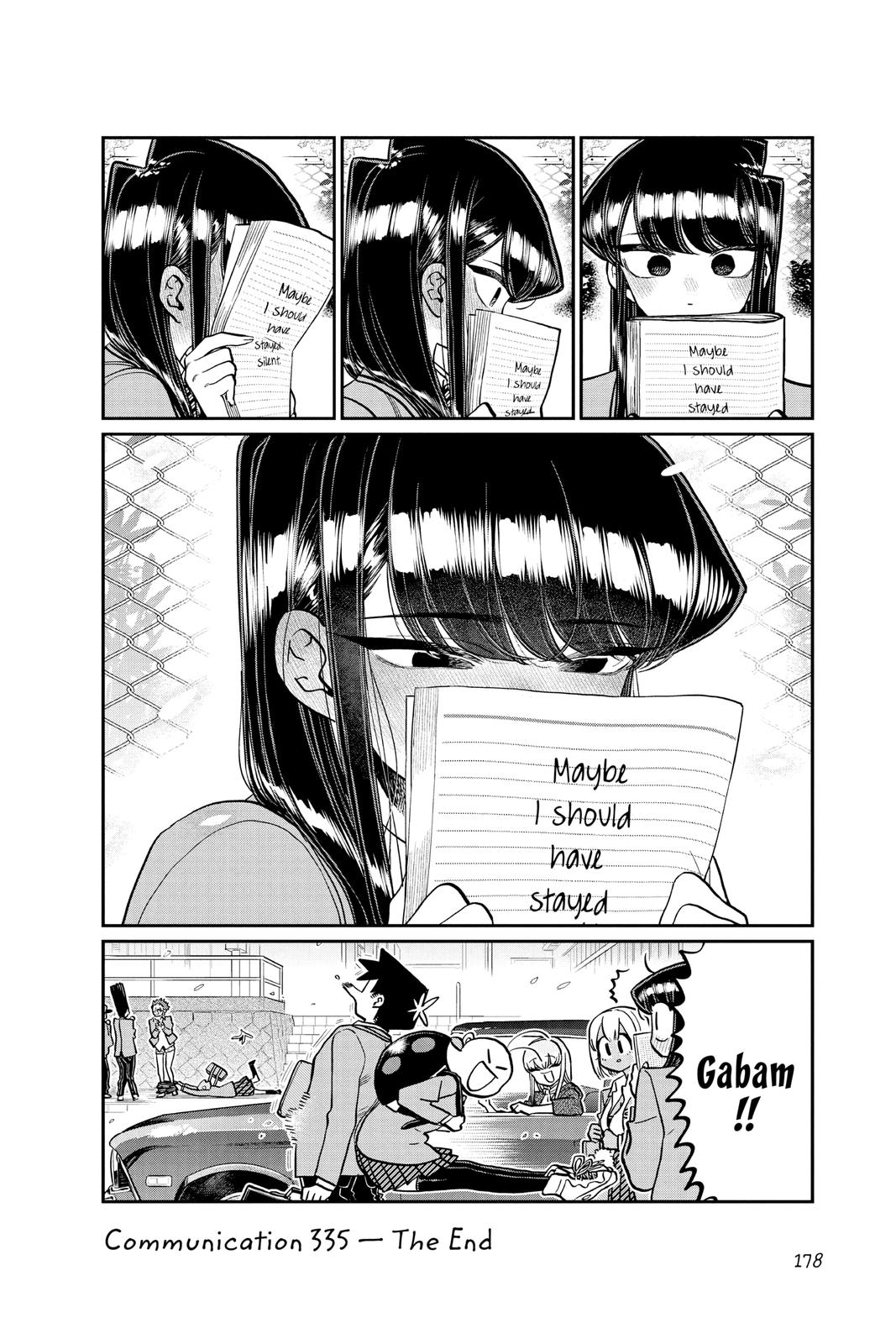 Komi Can’t Communicate Chapter 335