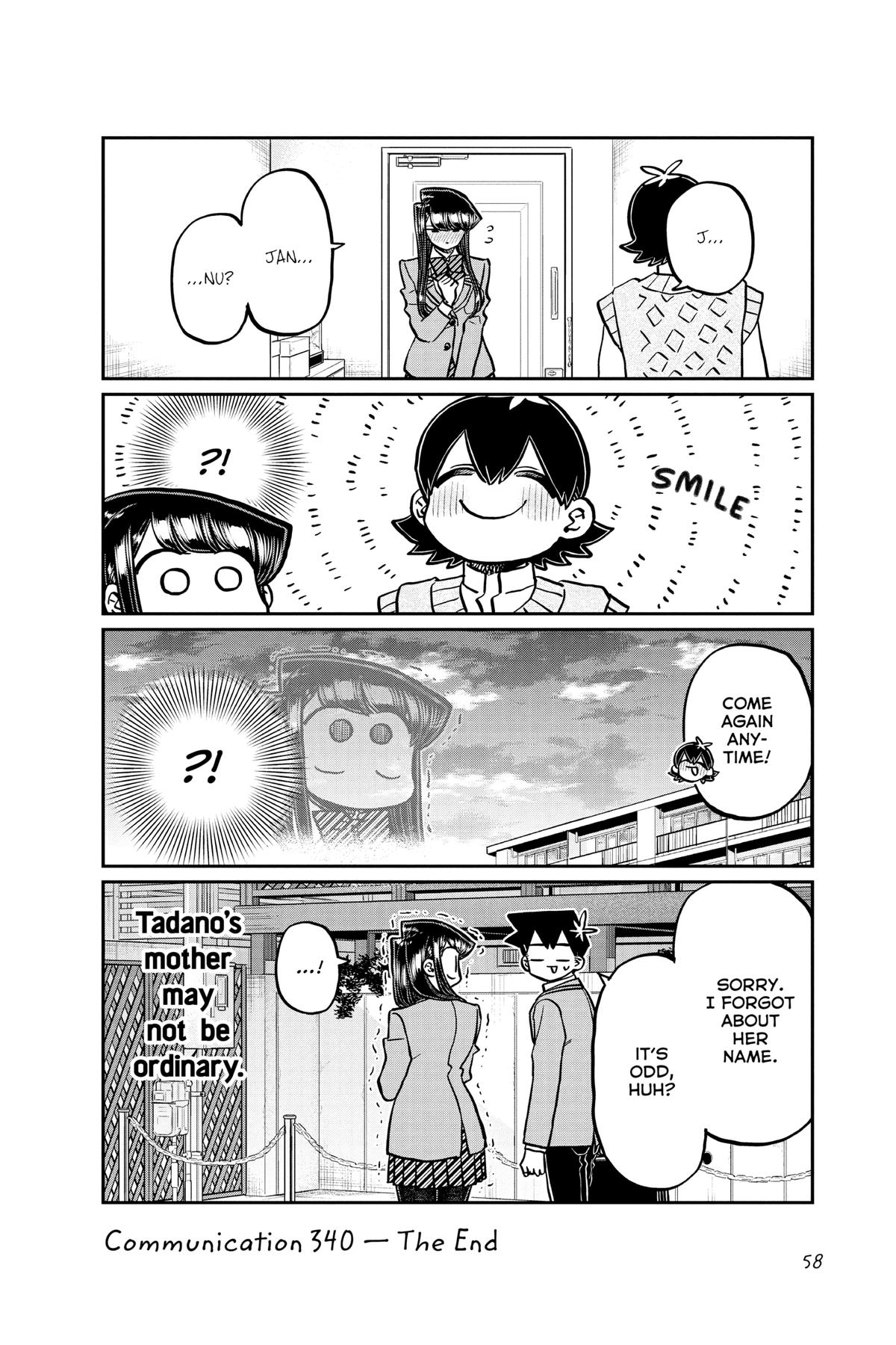 Komi Can’t Communicate Chapter 340