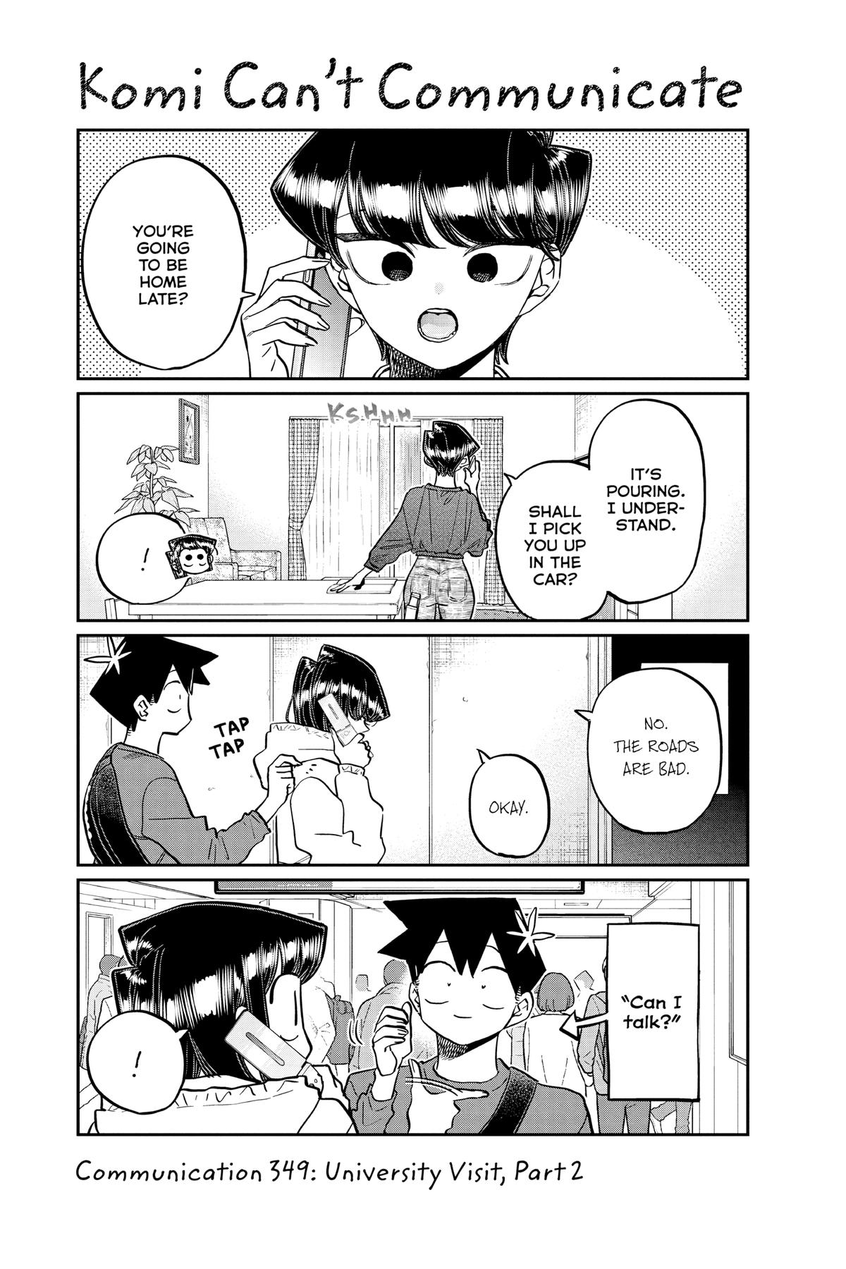 Komi Can’t Communicate Chapter 349