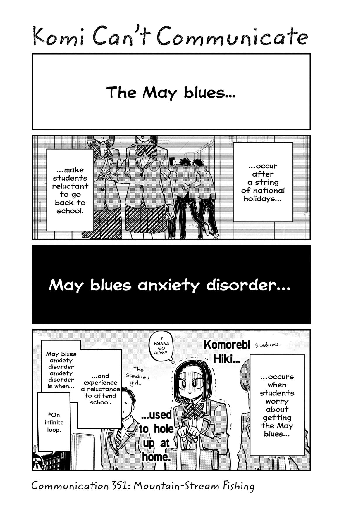 Komi Can’t Communicate Chapter 351