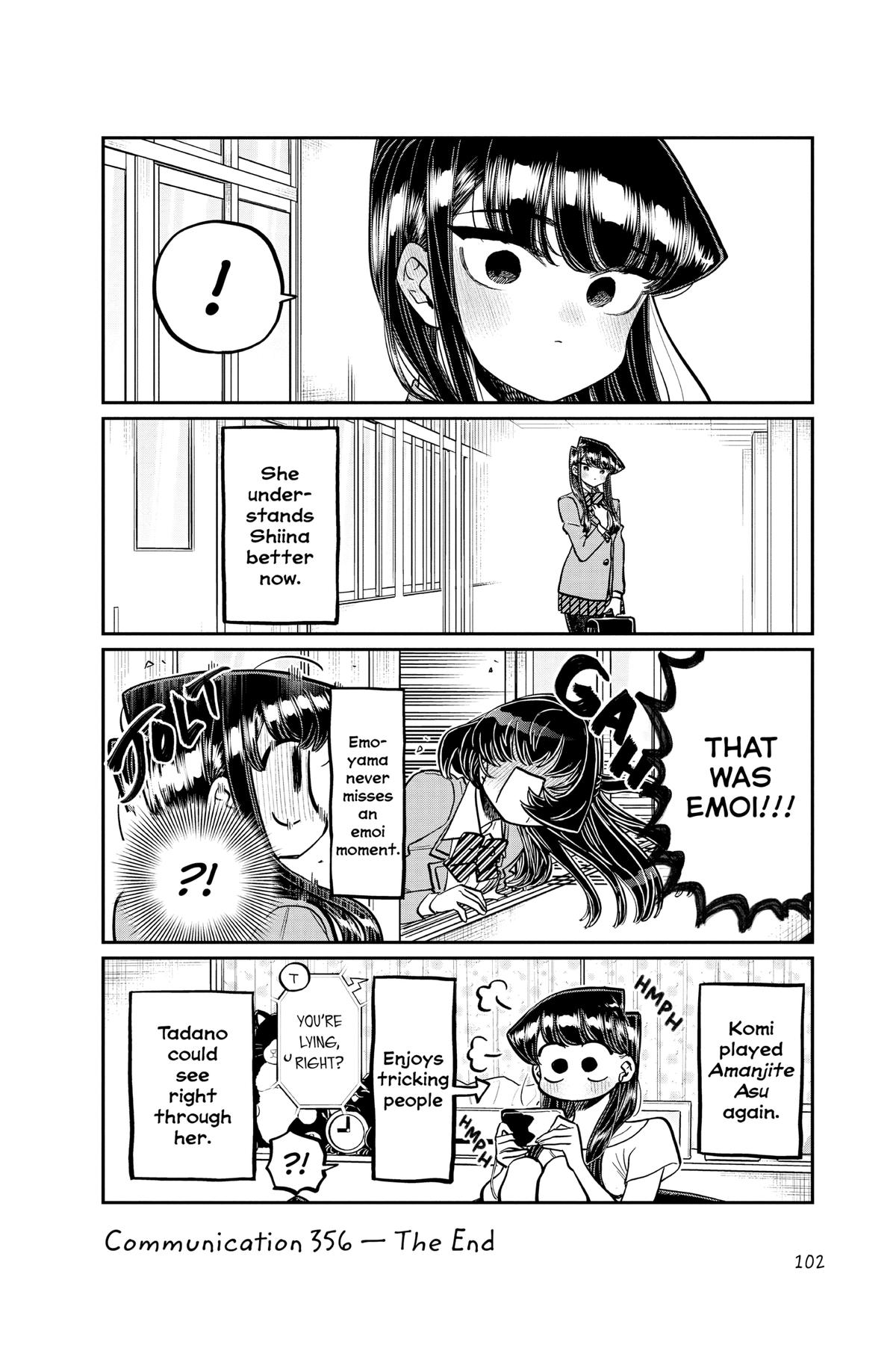 Komi Can’t Communicate Chapter 356