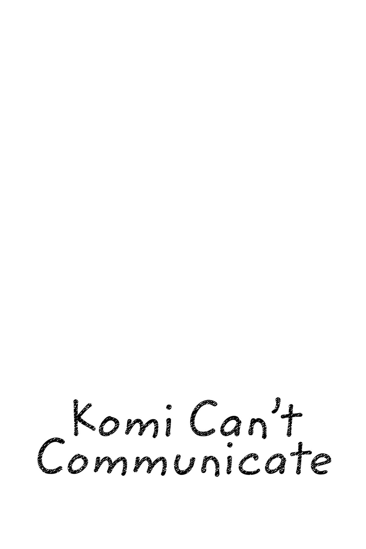 Komi Can’t Communicate Chapter 359