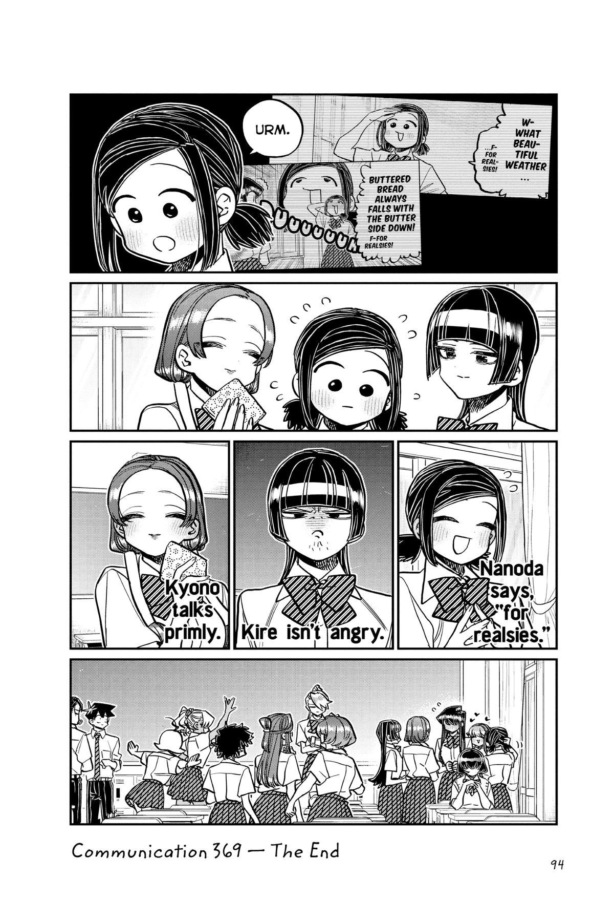 Komi Can’t Communicate Chapter 369
