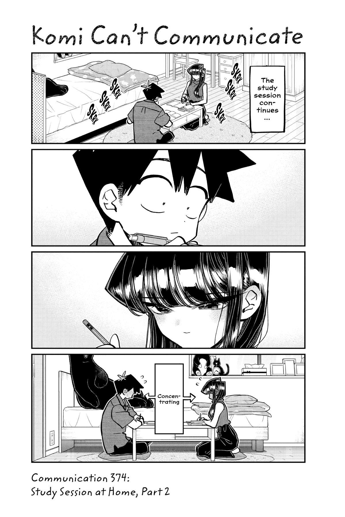 Komi Can’t Communicate Chapter 374