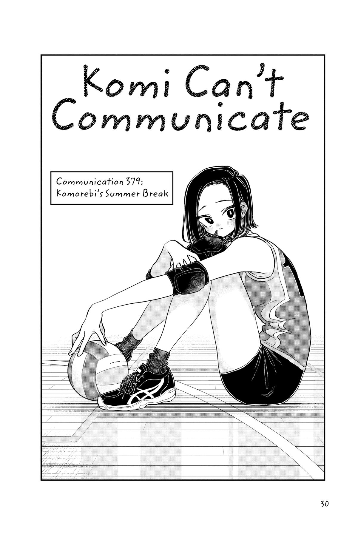 Komi Can’t Communicate Chapter 379