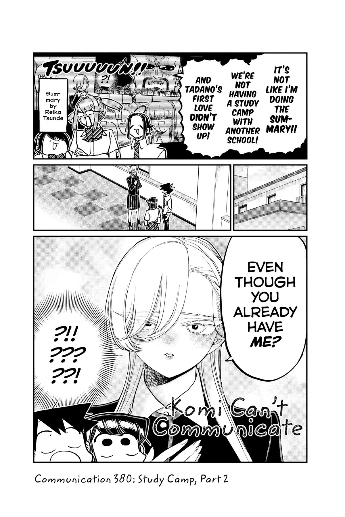 Komi Can’t Communicate Chapter 380