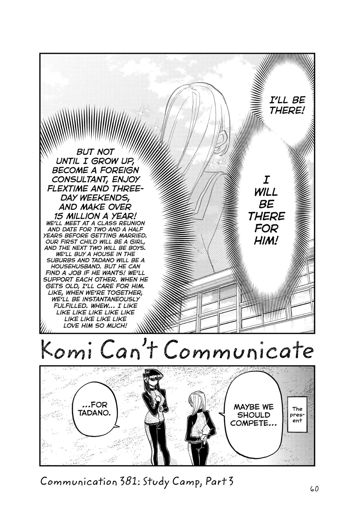 Komi Can’t Communicate Chapter 381