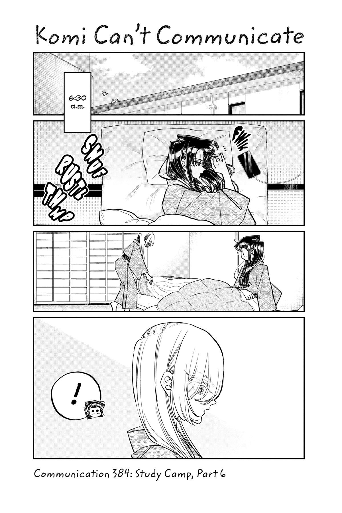 Komi Can’t Communicate Chapter 384