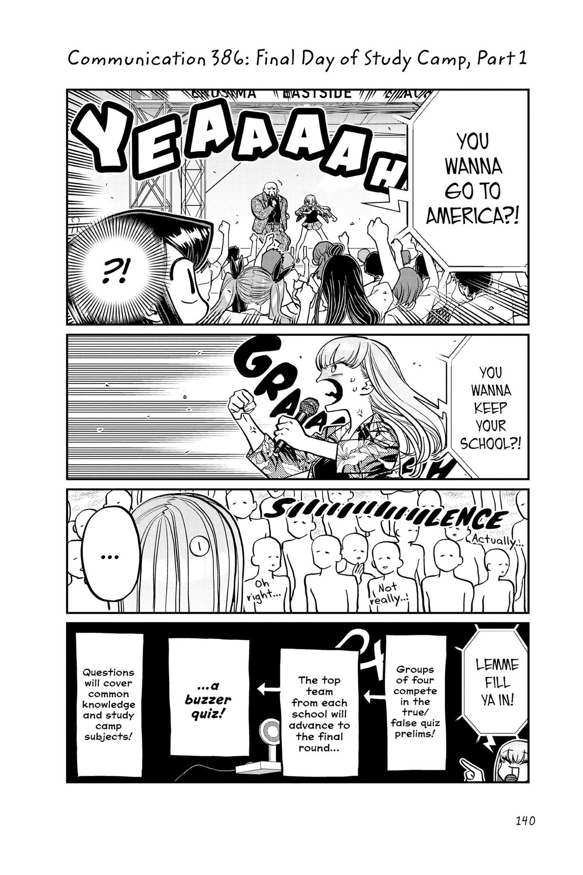 Komi Can’t Communicate Chapter 386