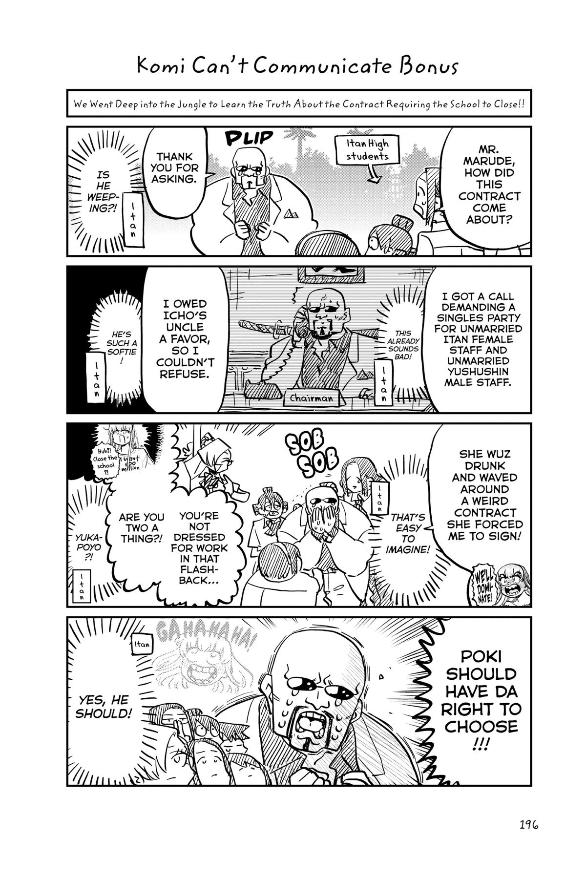 Komi Can’t Communicate Chapter 388.5