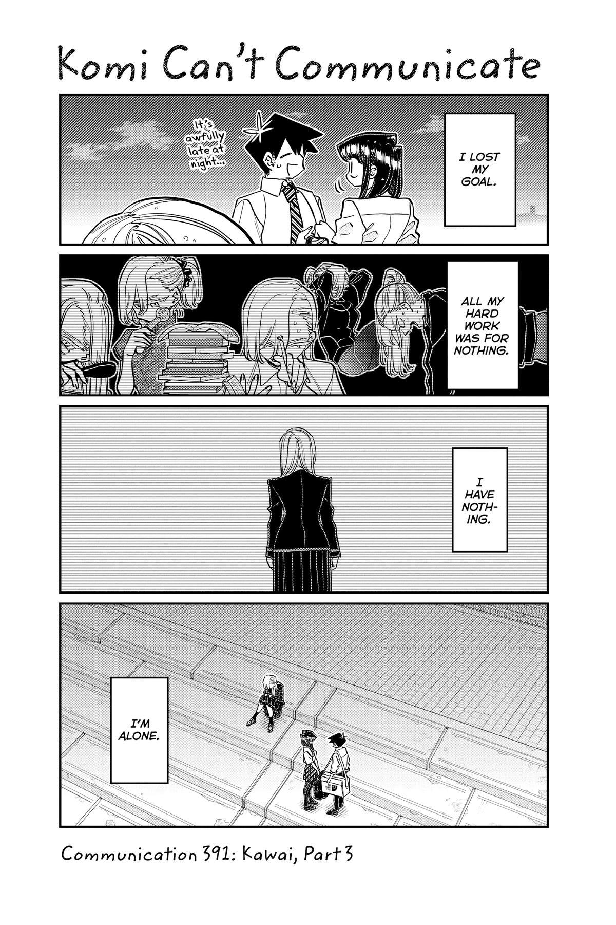 Komi Can’t Communicate Chapter 391