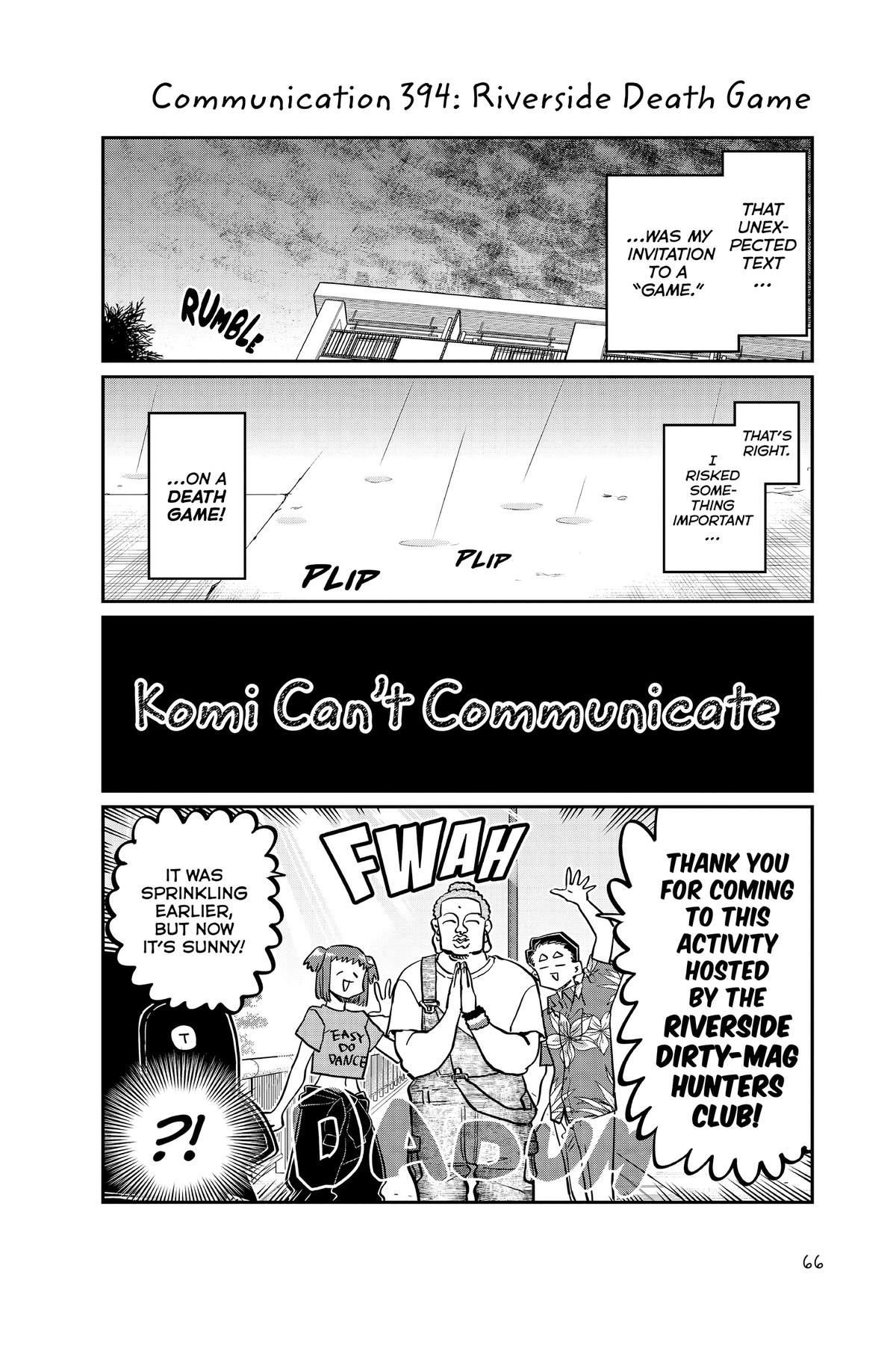 Komi Can’t Communicate Chapter 394