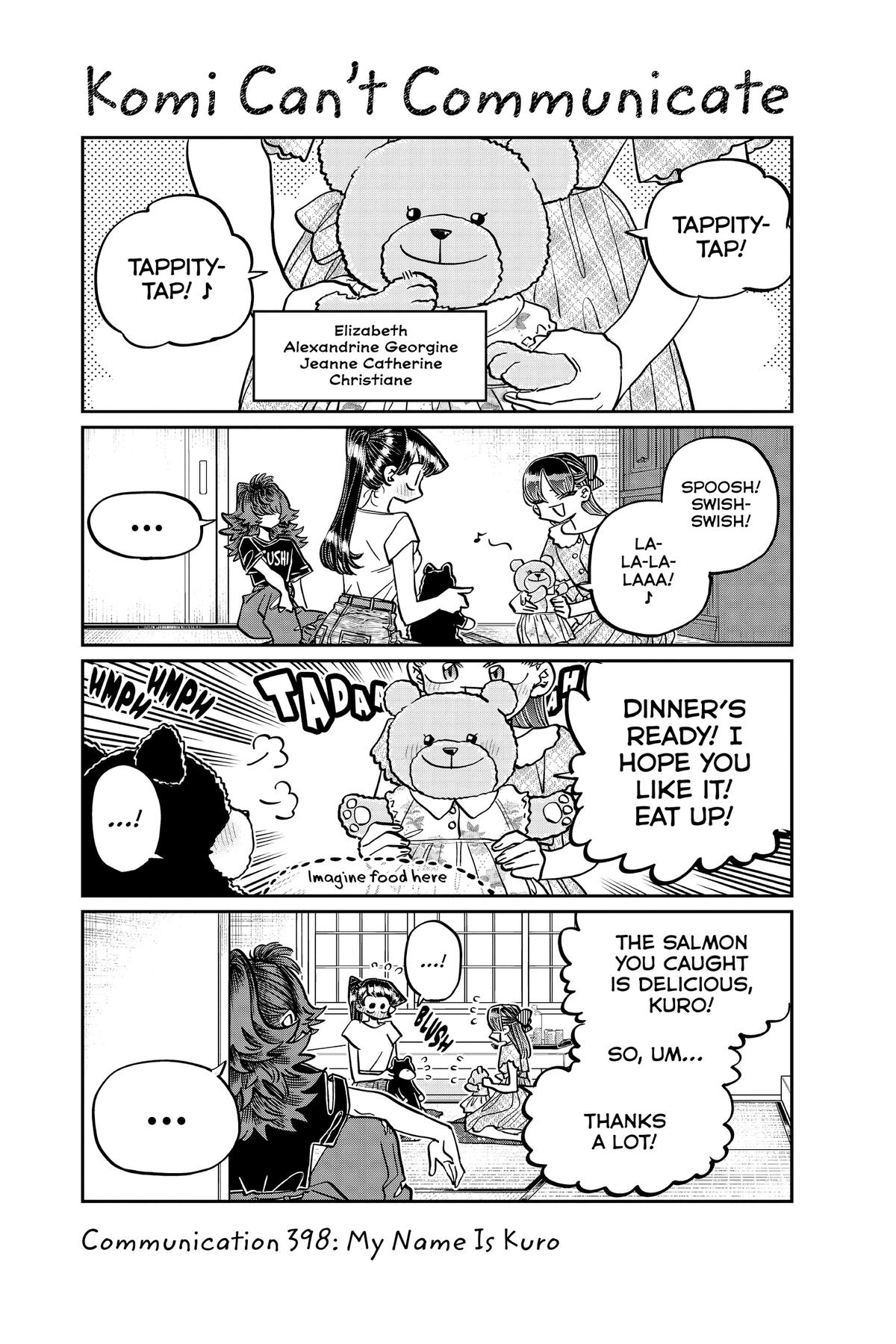 Komi Can’t Communicate Chapter 398