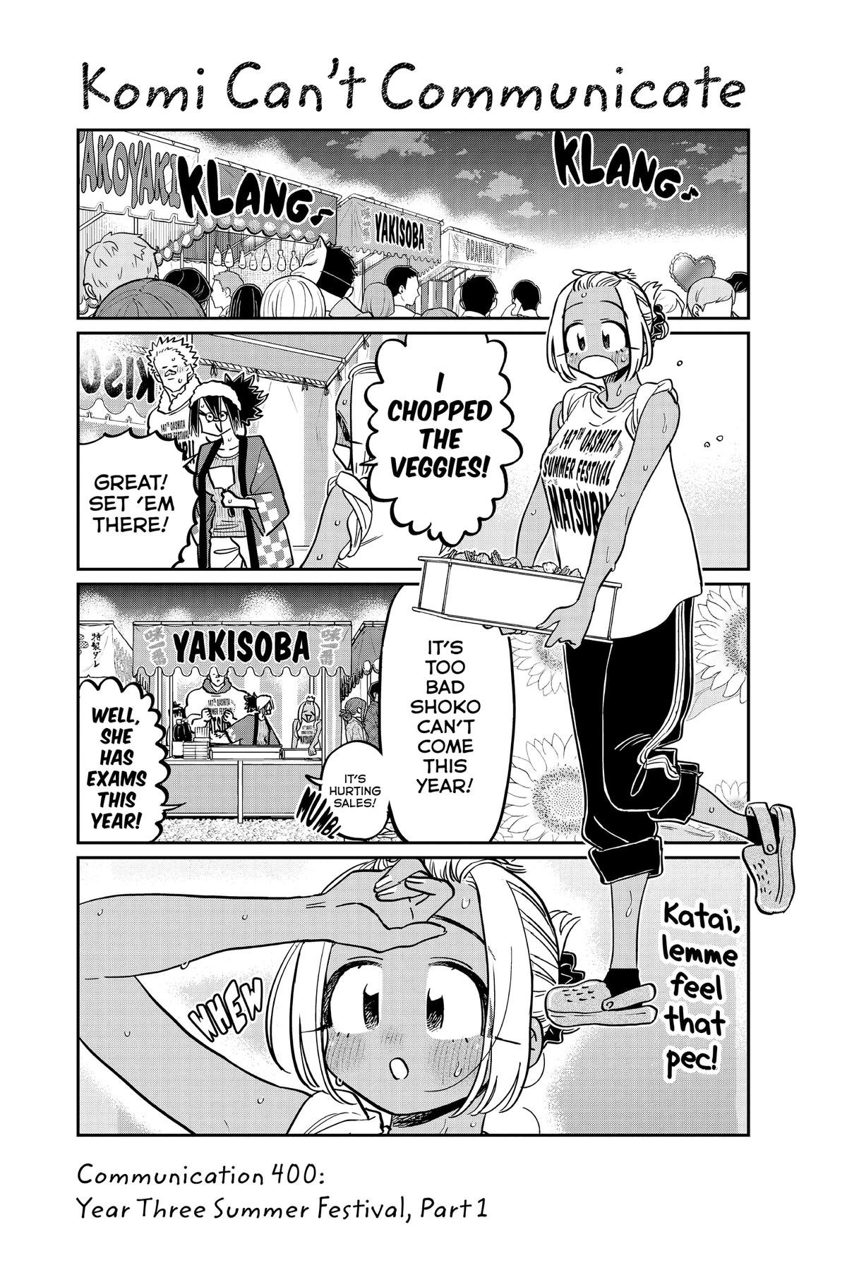 Komi Can’t Communicate Chapter 400