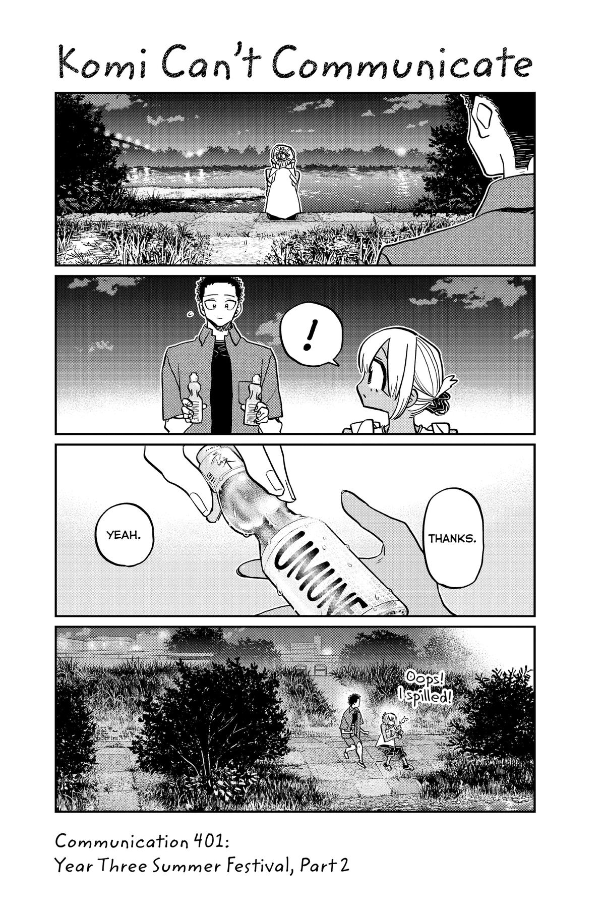 Komi Can’t Communicate Chapter 401