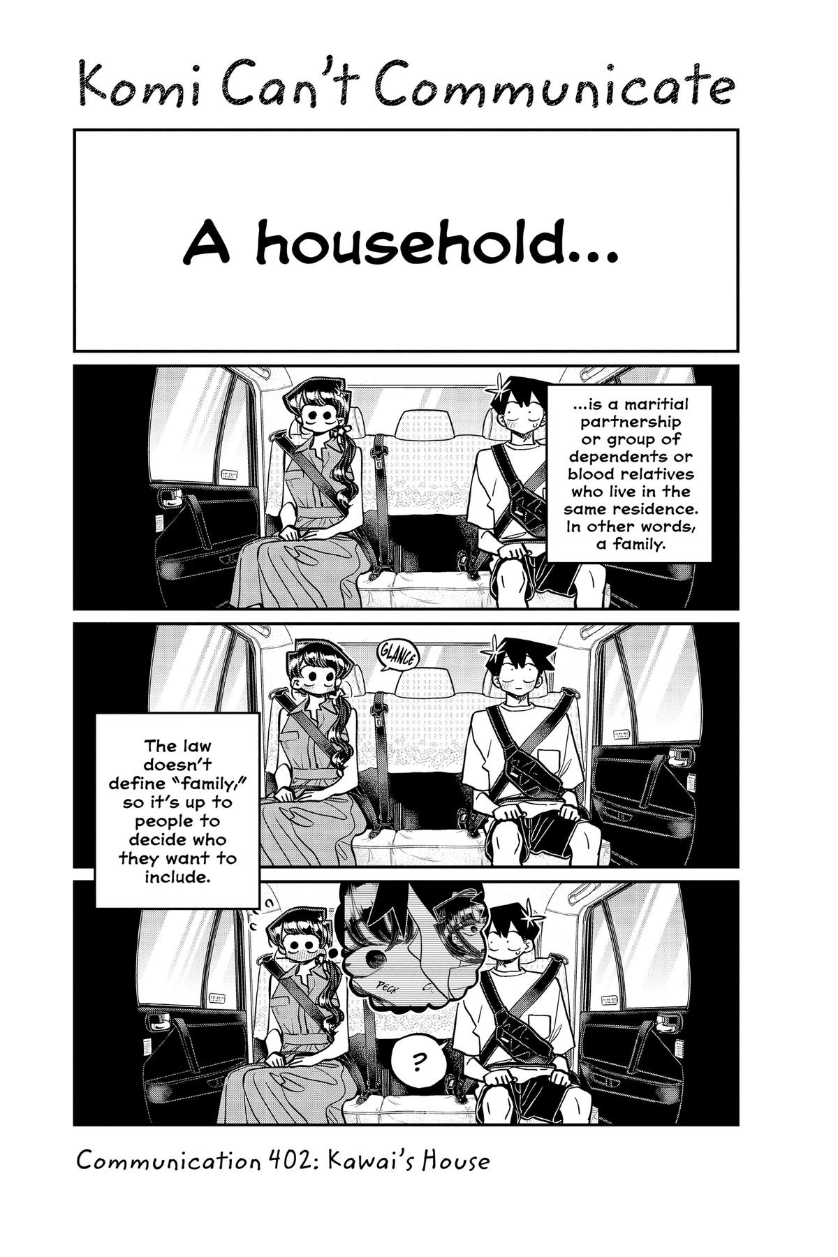 Komi Can’t Communicate Chapter 402