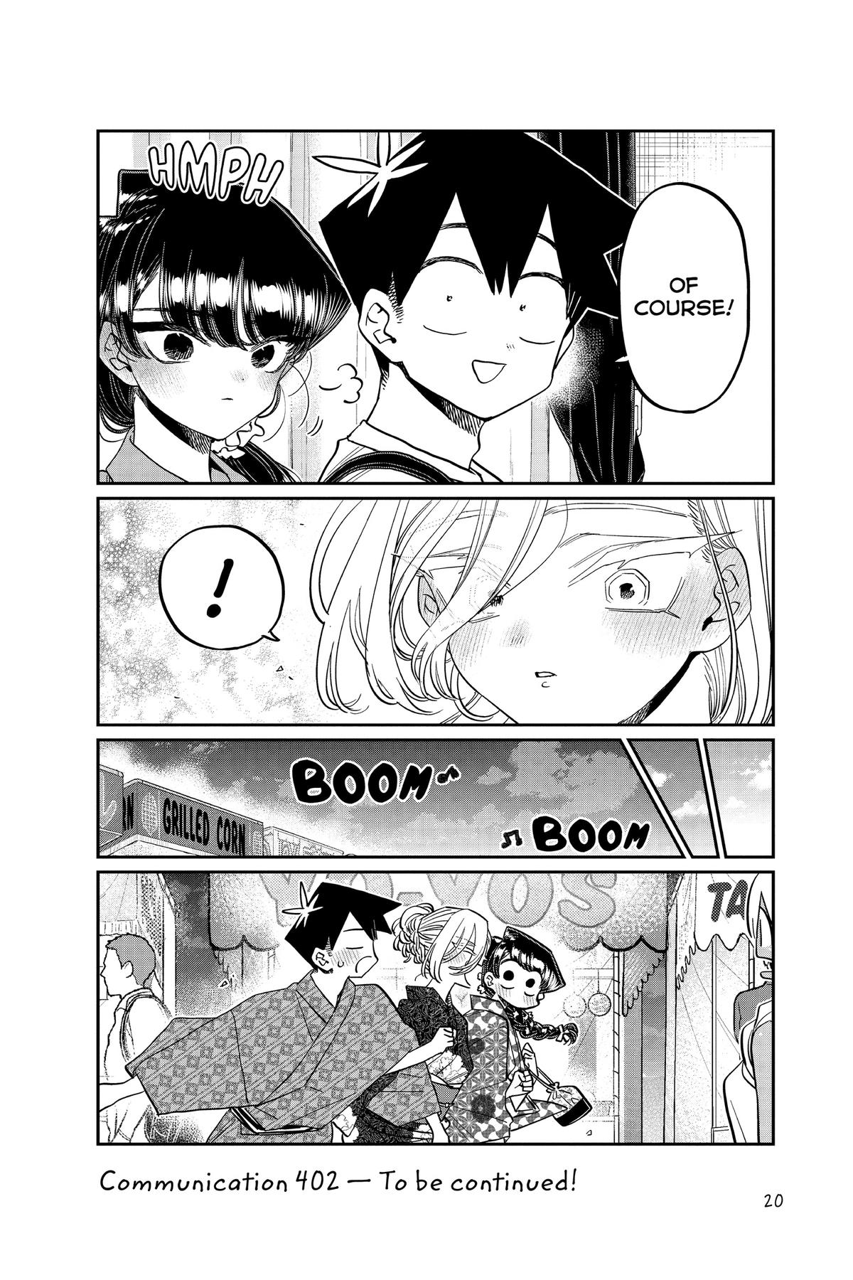 Komi Can’t Communicate Chapter 402