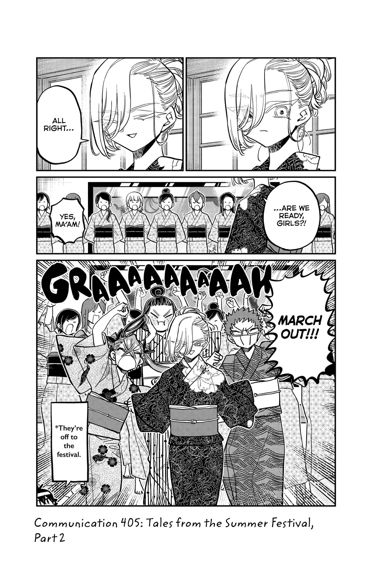 Komi Can’t Communicate Chapter 405