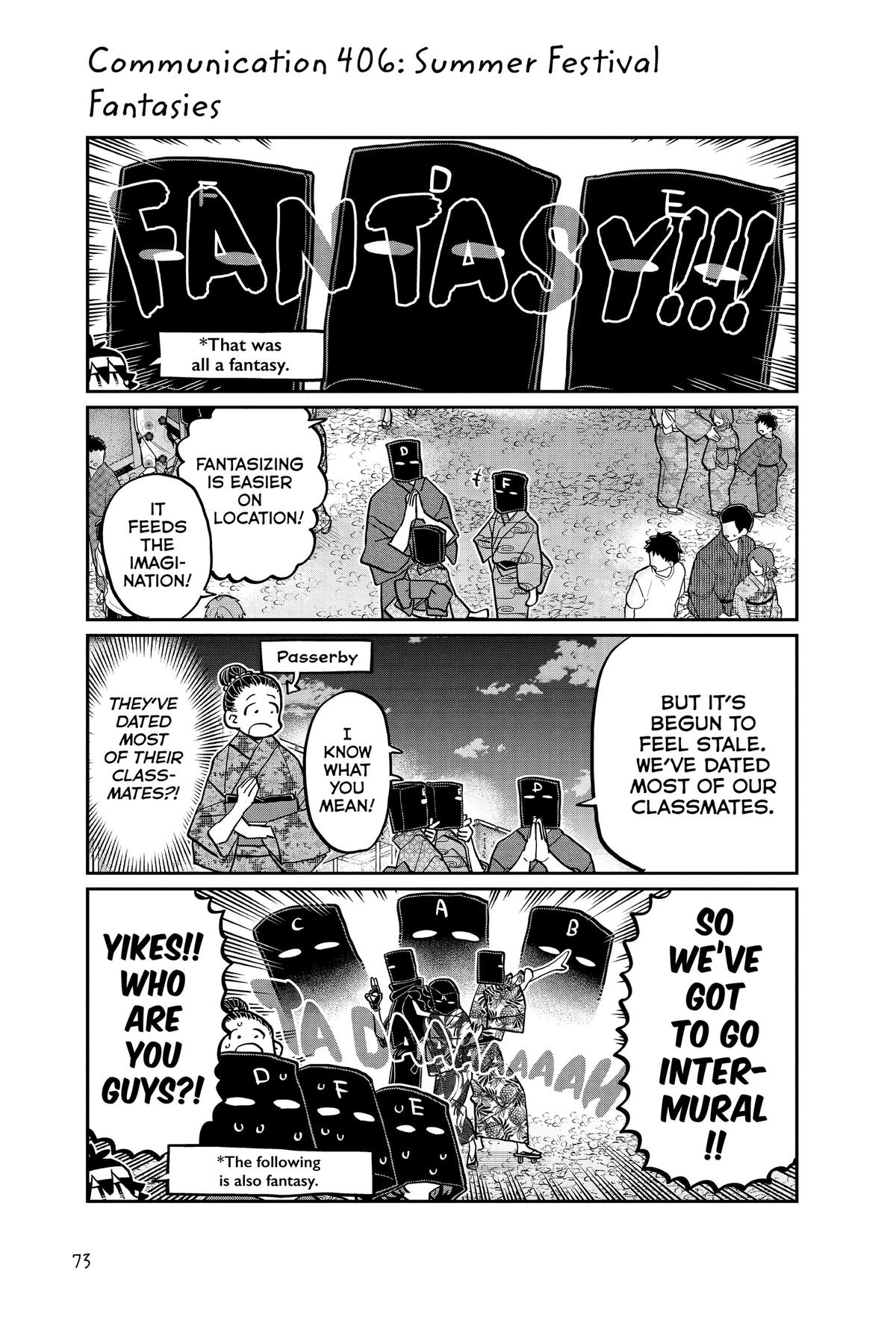 Komi Can’t Communicate Chapter 406