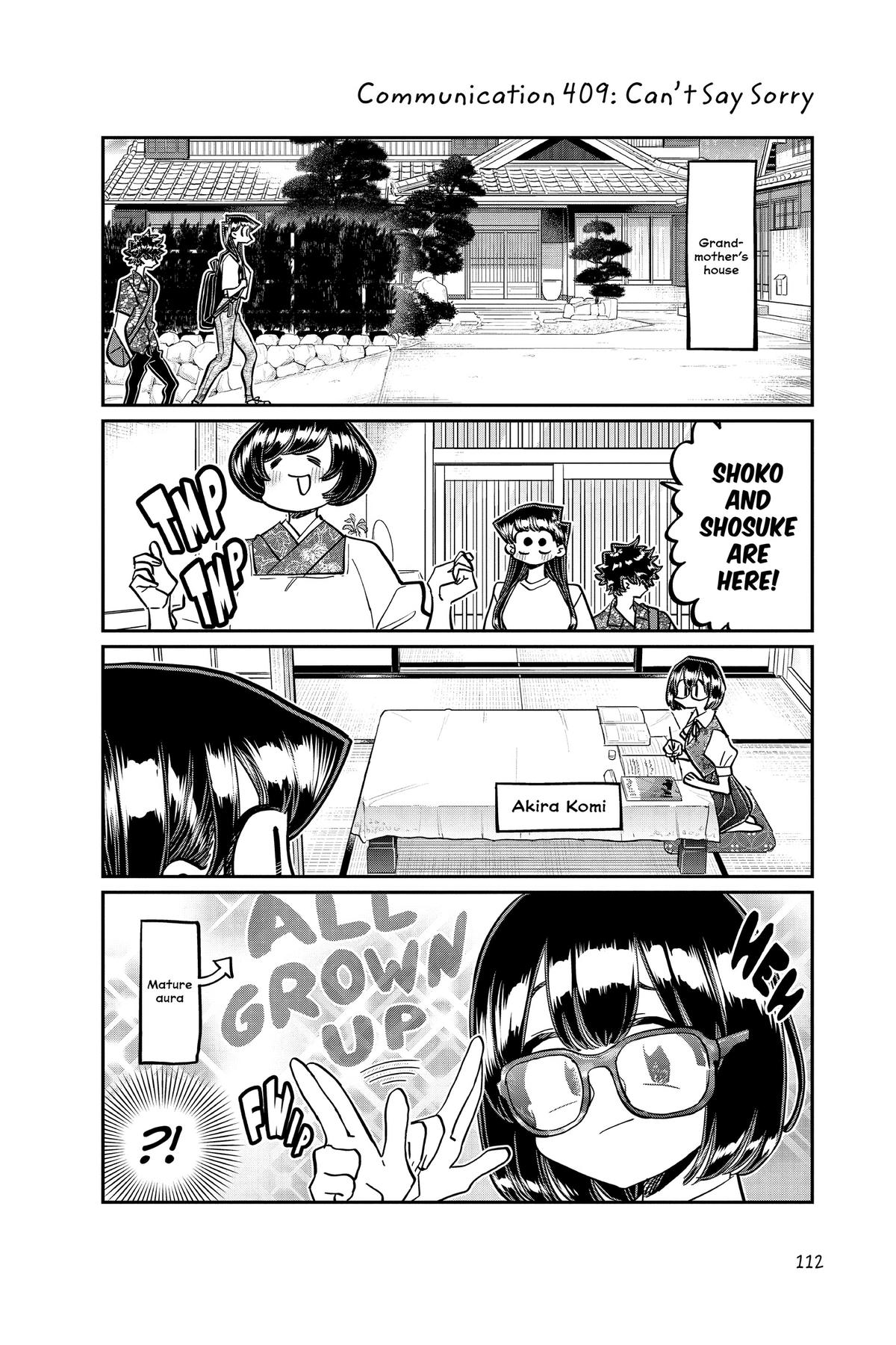Komi Can’t Communicate Chapter 409