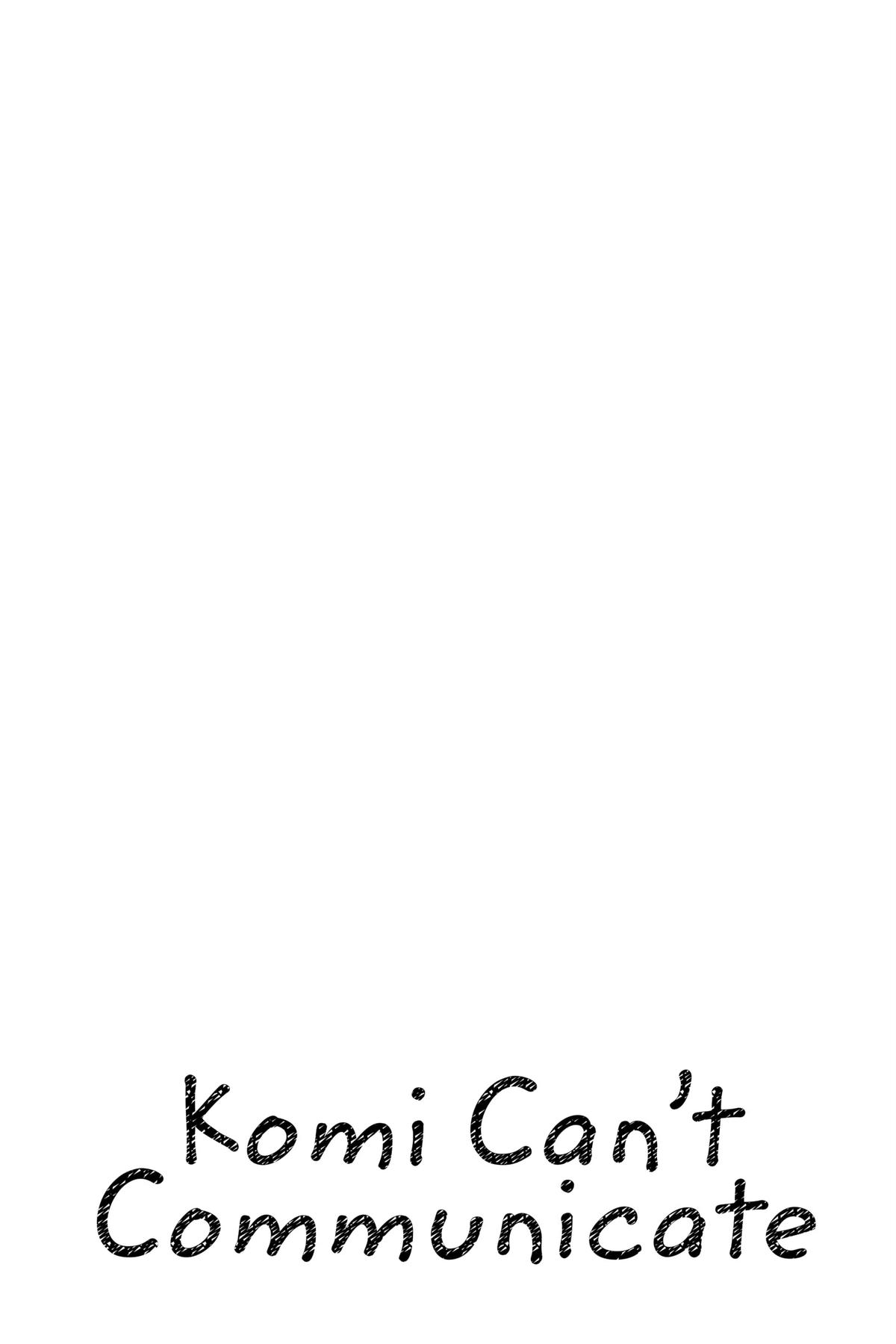 Komi Can’t Communicate Chapter 409