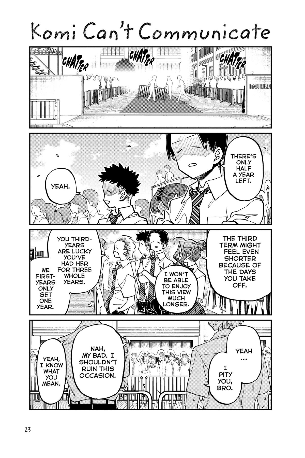 Komi Can’t Communicate Chapter 415