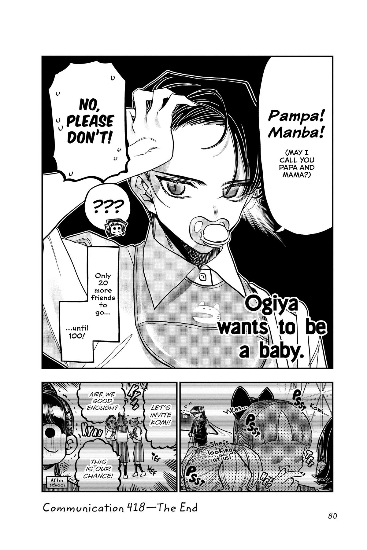 Komi Can’t Communicate Chapter 418
