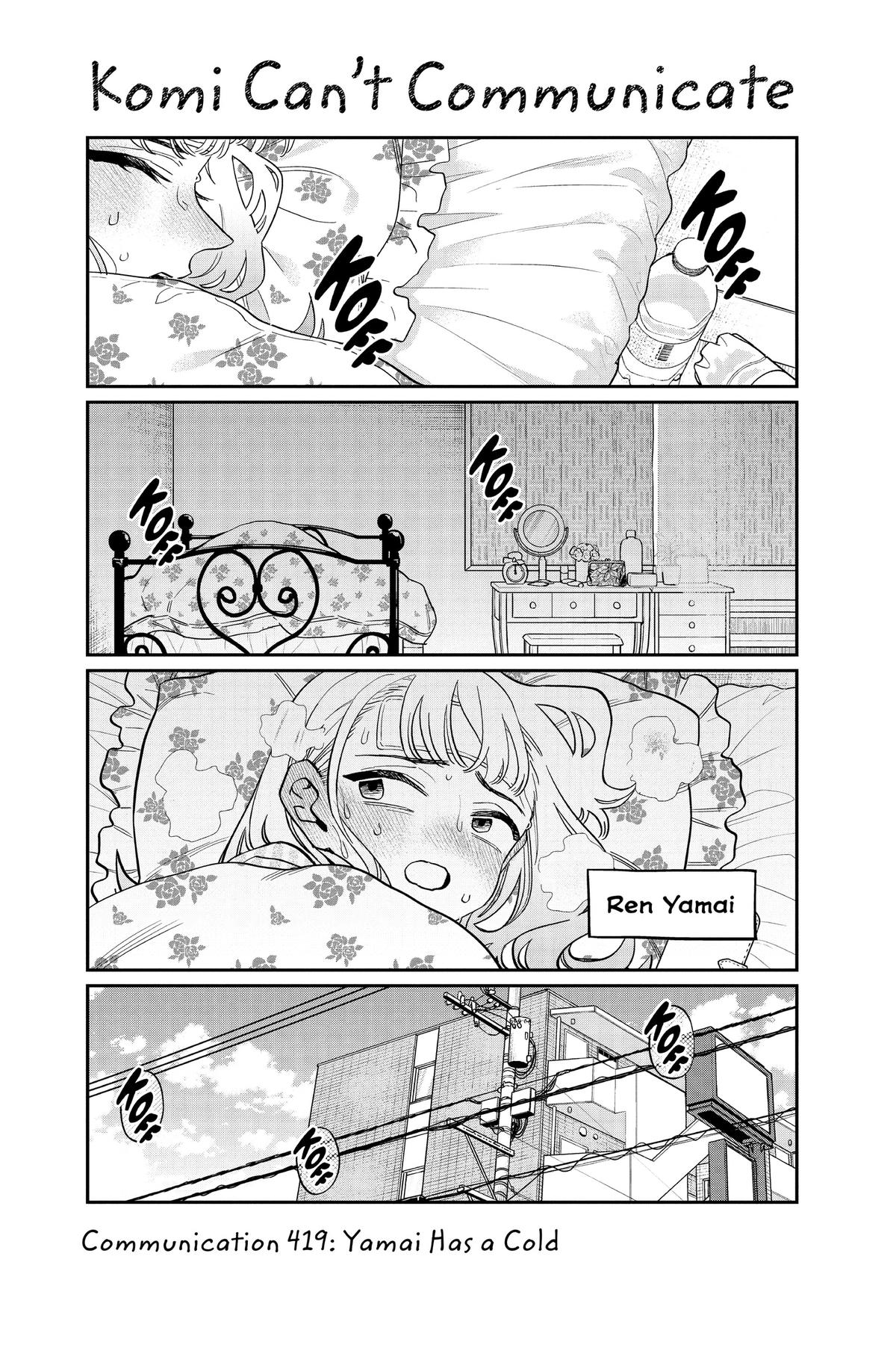 Komi Can’t Communicate Chapter 419