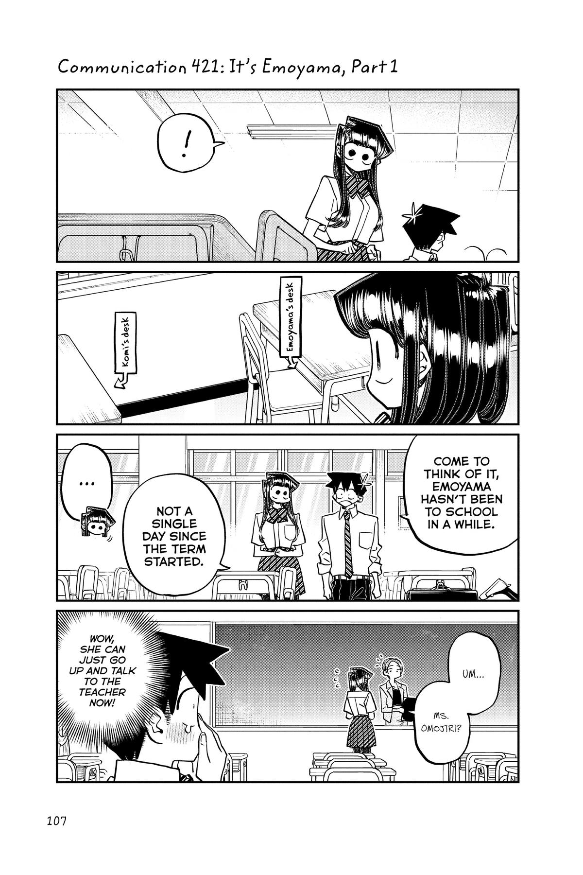 Komi Can’t Communicate Chapter 421