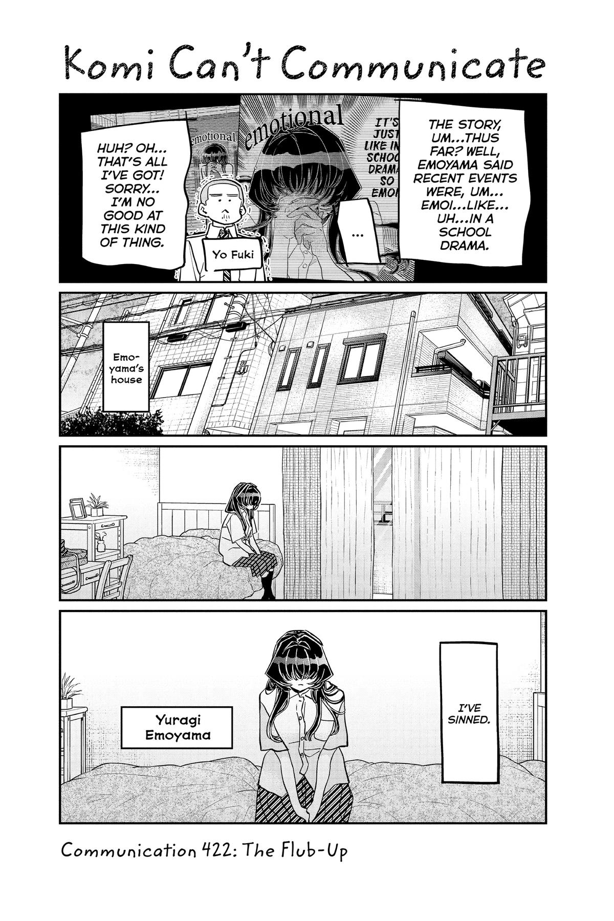 Komi Can’t Communicate Chapter 422