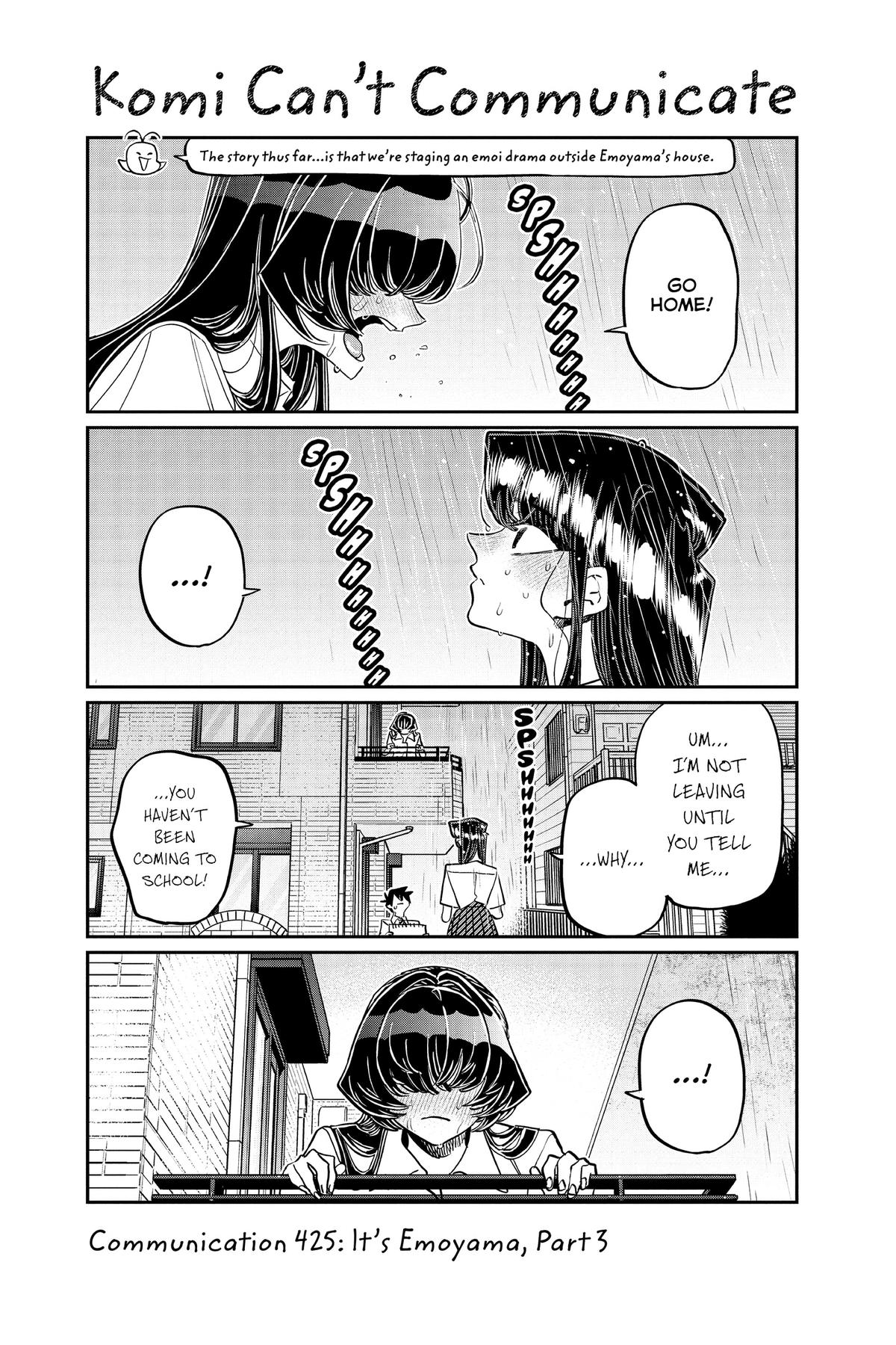 Komi Can’t Communicate Chapter 425
