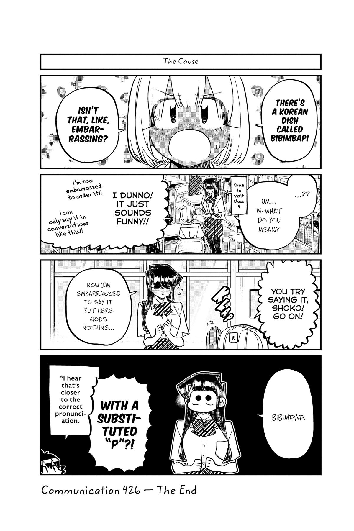 Komi Can’t Communicate Chapter 426