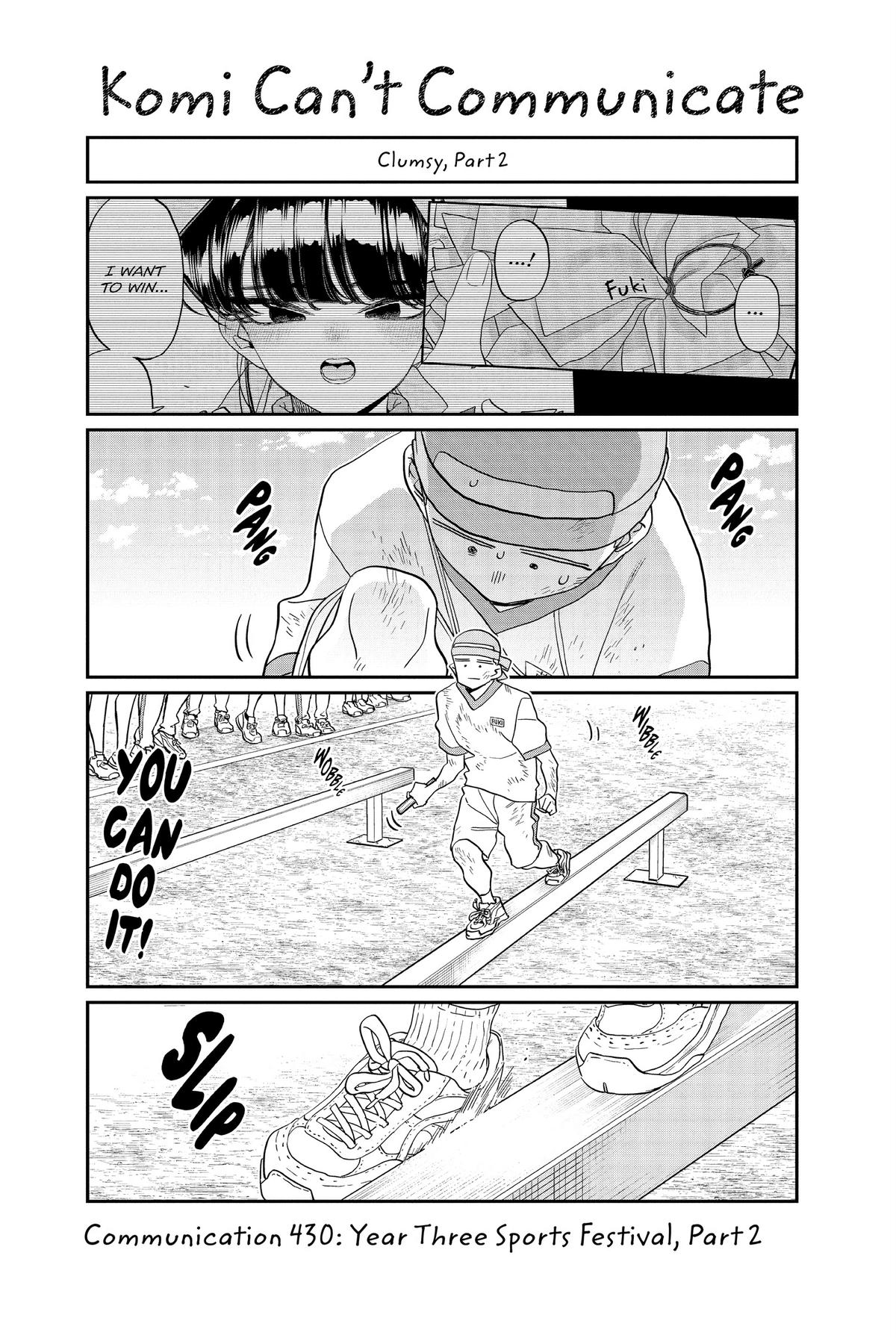 Komi Can’t Communicate Chapter 430